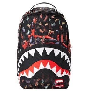 Sprayground Backpack Marvel Deadpool "Taco$ Rain Shark" - Limited Edition